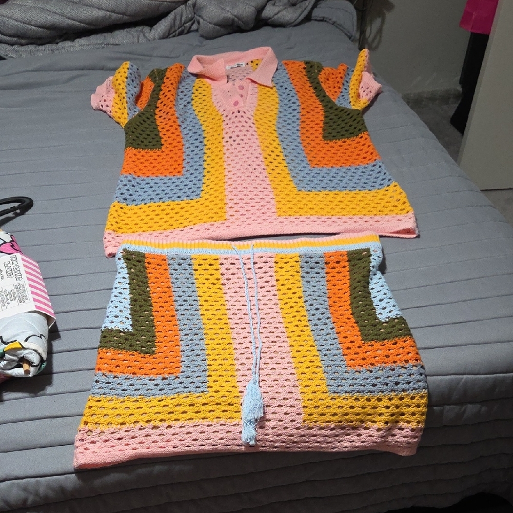Fashion Nova Chevron Crochet Set